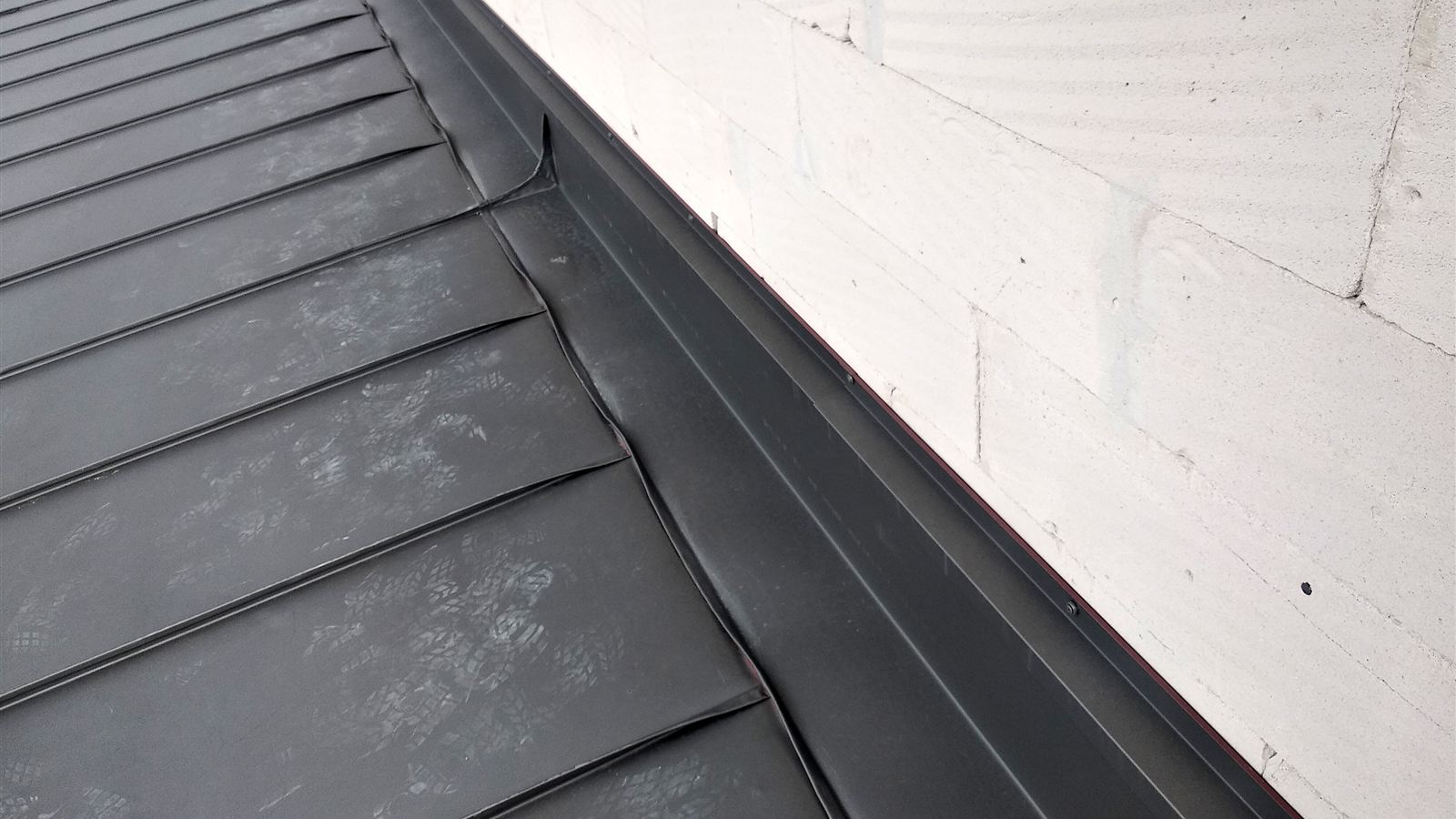 Photo of commercial roofing work