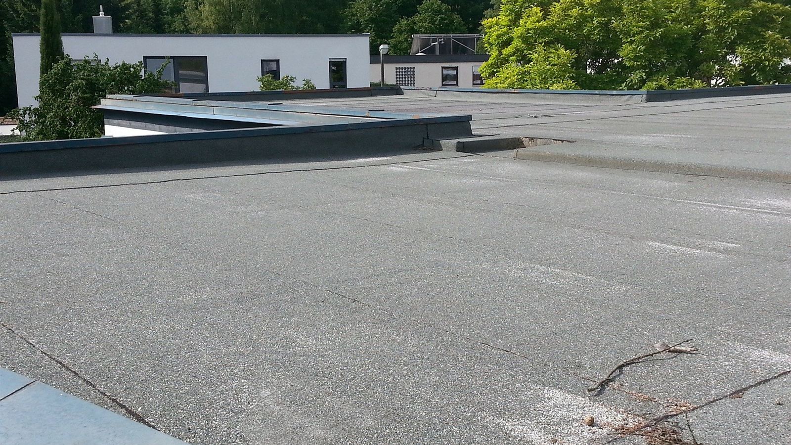 Photo of flat roofing work