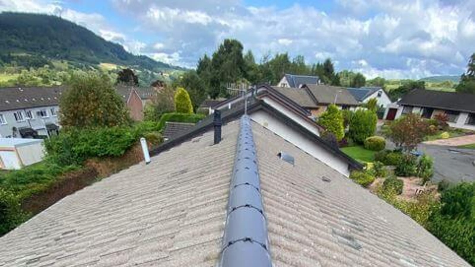Photo of dry ridge roofing work, add a real photo