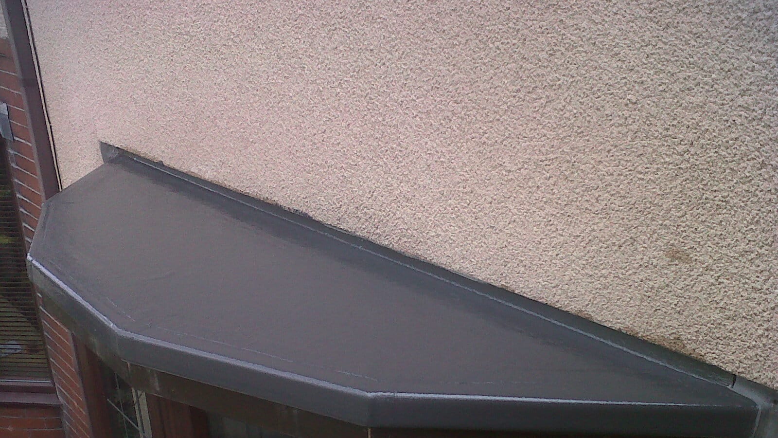 Photo of fibreglass roofing work, add a real photo