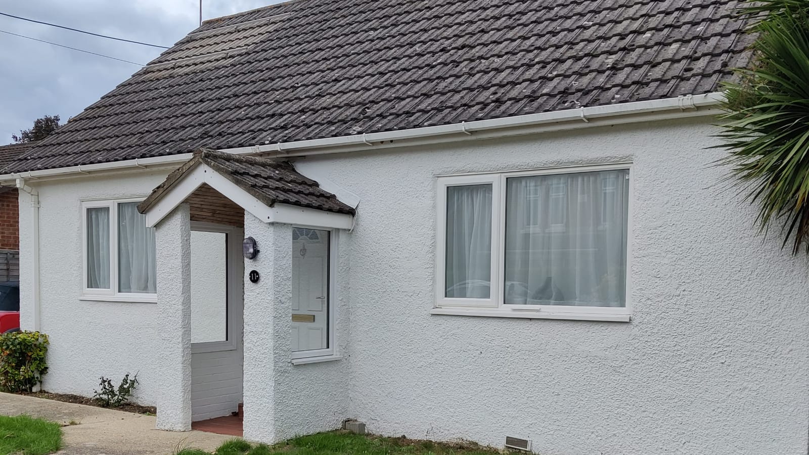 Photo of rendering & exterior painting work, add a real photo